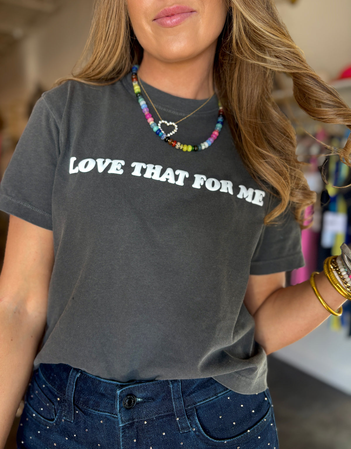 love that for me crop tee