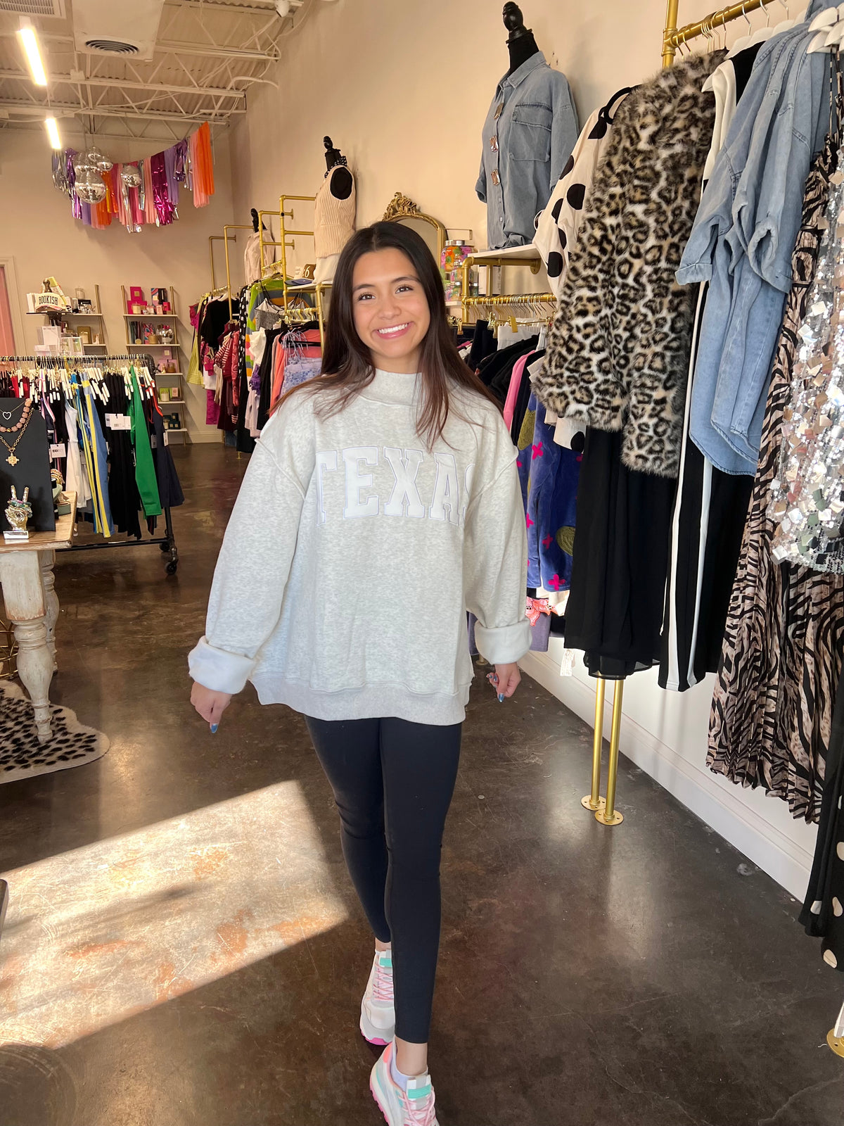 TEXAS mockneck sweatshirt
