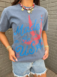 made in the USA oversized tee