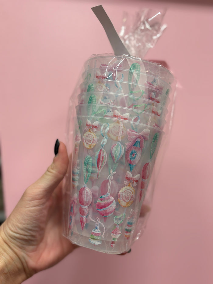 vintage ornaments frosted cups | Taylor Paladino