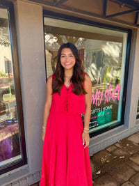 cherry bomb eyelet scallop hem skirt set