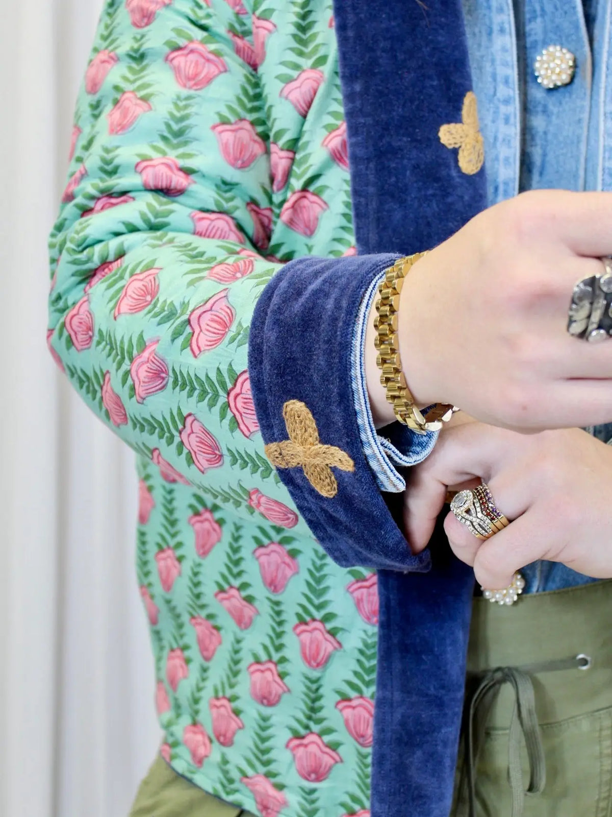 reversible velvet heart jackets