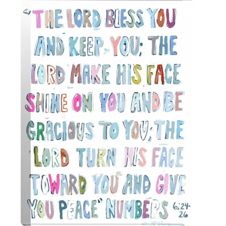 chelsea mcshane art | Numbers 6: 24-26 acrylic cutout