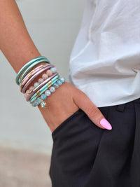 BuDhaGirl | ice rose all weather bangles | set of 6