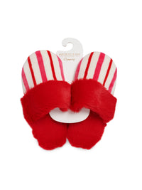 cozied up plush slippers