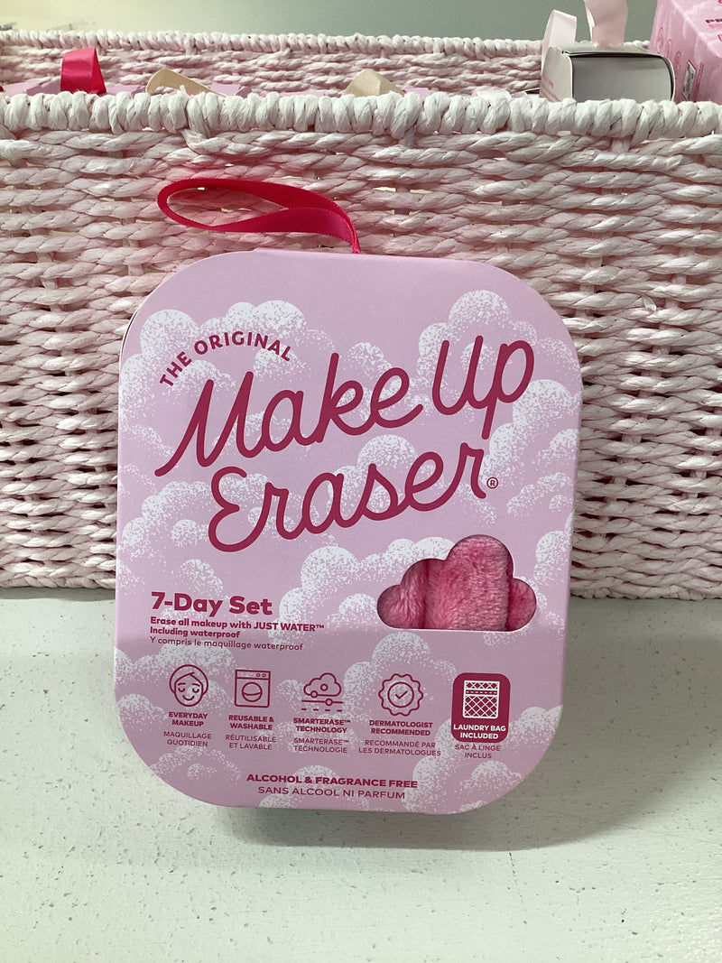 original pink 7 day set | make up eraser