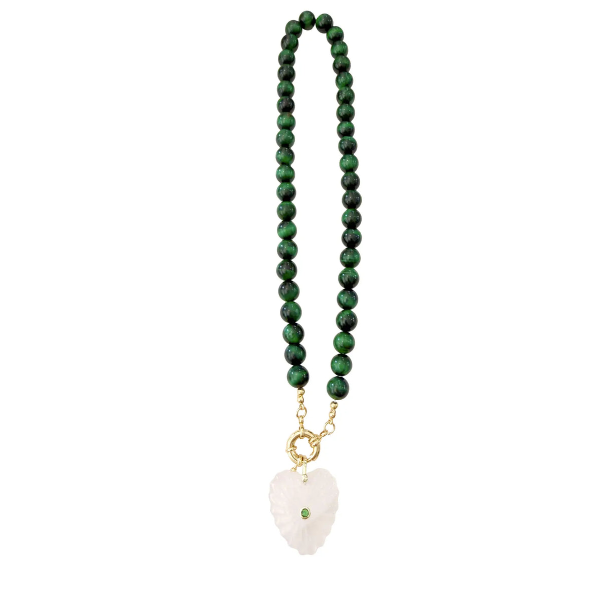 briar beaded heart necklace