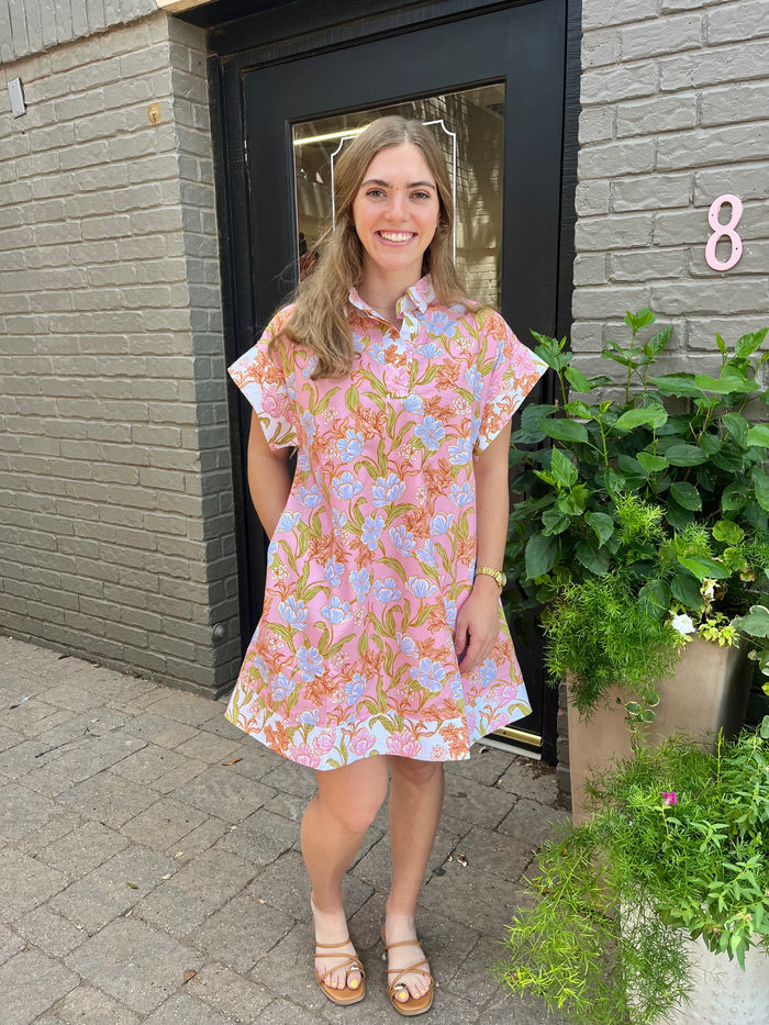 gianna floral collared dress