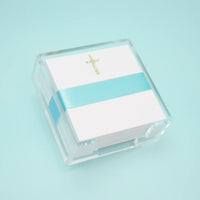 floral cross acrylic note set | Taylor Paladino