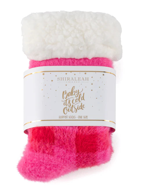 baby it's cold outside slipper socks