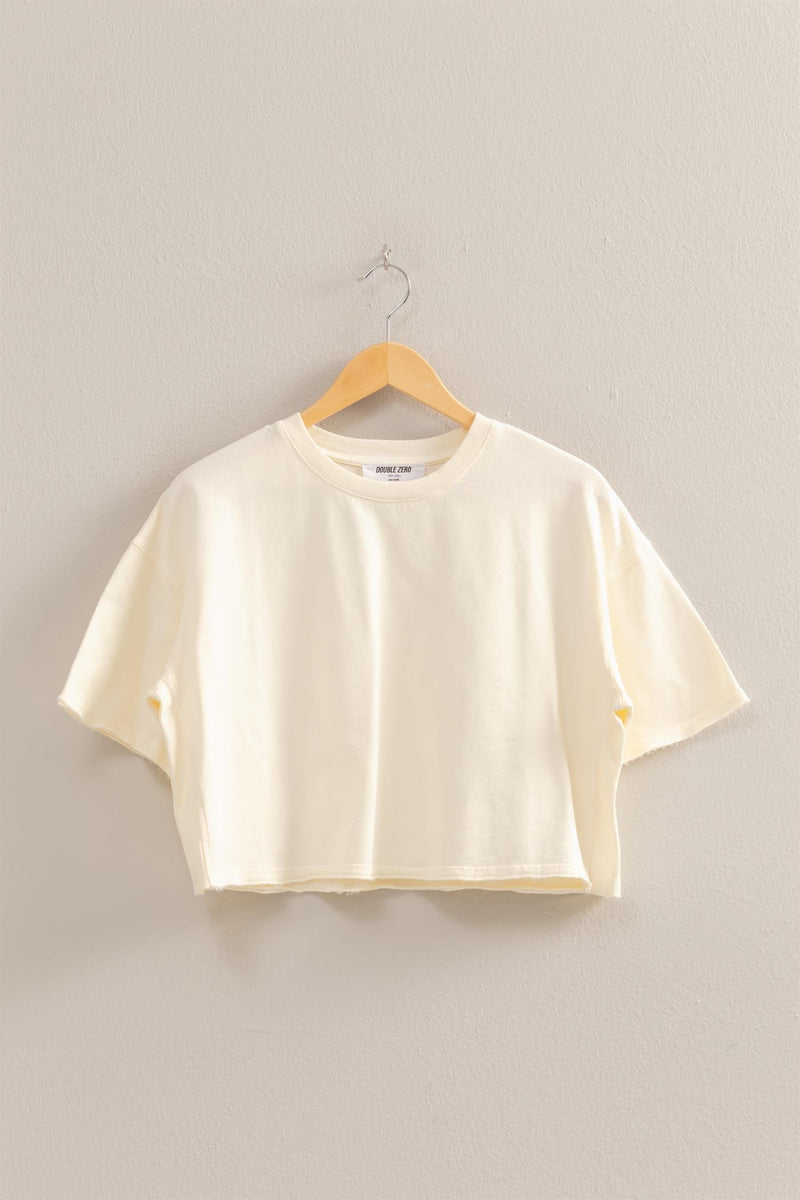 everyday essentials cropped tee