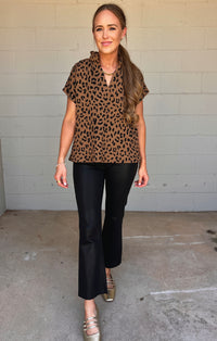 no drama cheetah top || FINAL SALE