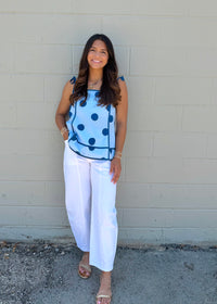 summer fling polka dot tank