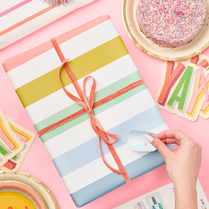 birthday gift sticker sheets