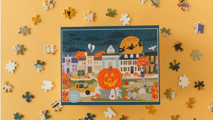 haunted nights & ghostly lights 500 piece puzzle