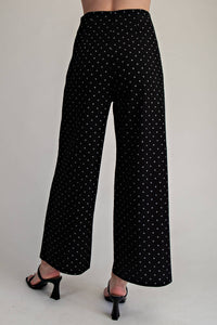 holly high-waisted polka dot pants
