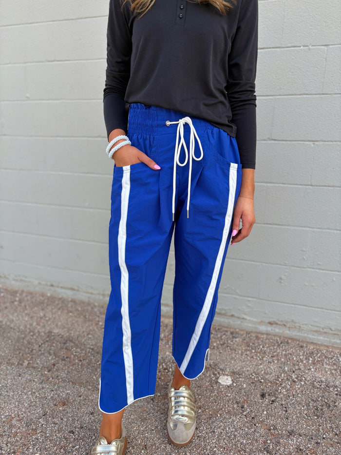 more to it drawstring windbreaker pants