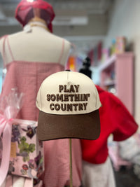 play somethin' country trucker hat