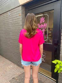 easy does it satin pocket tee