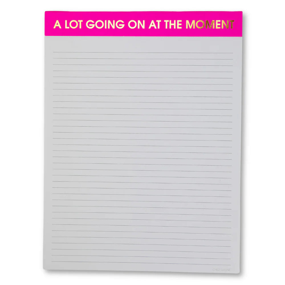 large lined memo notepad