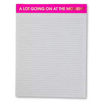 large lined memo notepad