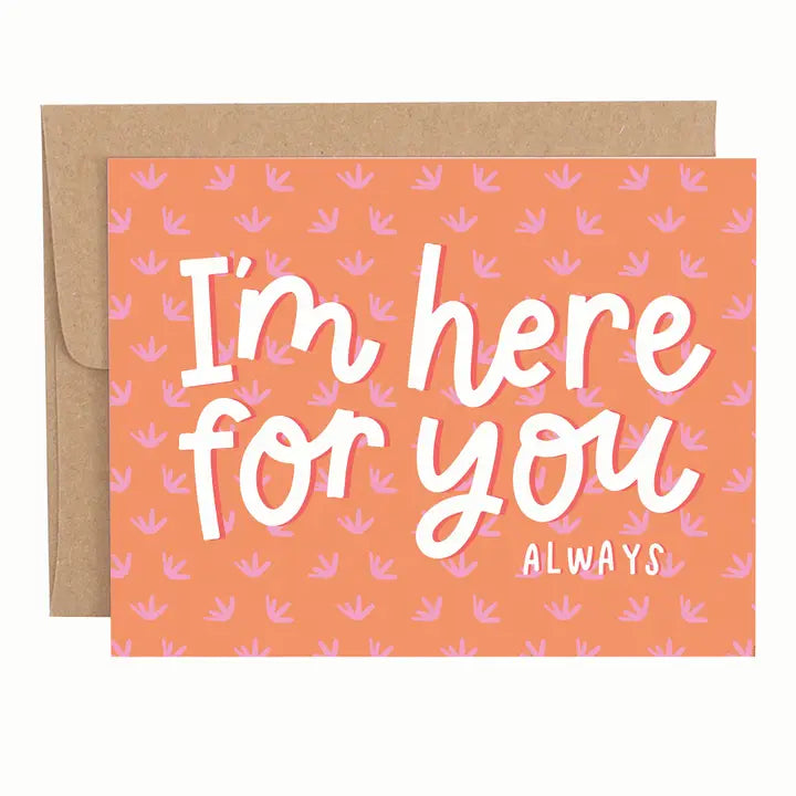 here for you always greeting card