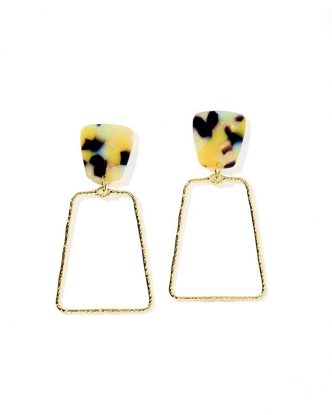 kaelyn mustard camo earrings