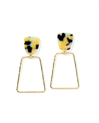 kaelyn mustard camo earrings