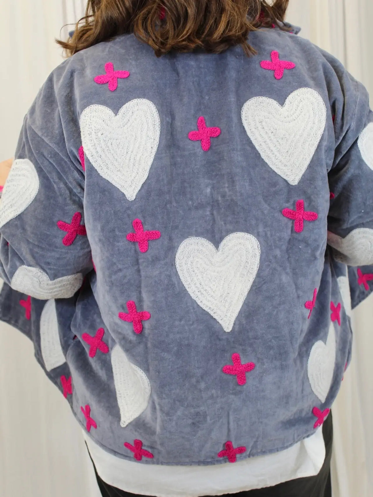 reversible velvet heart jackets