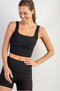 believe it or not ribbed cropped bra