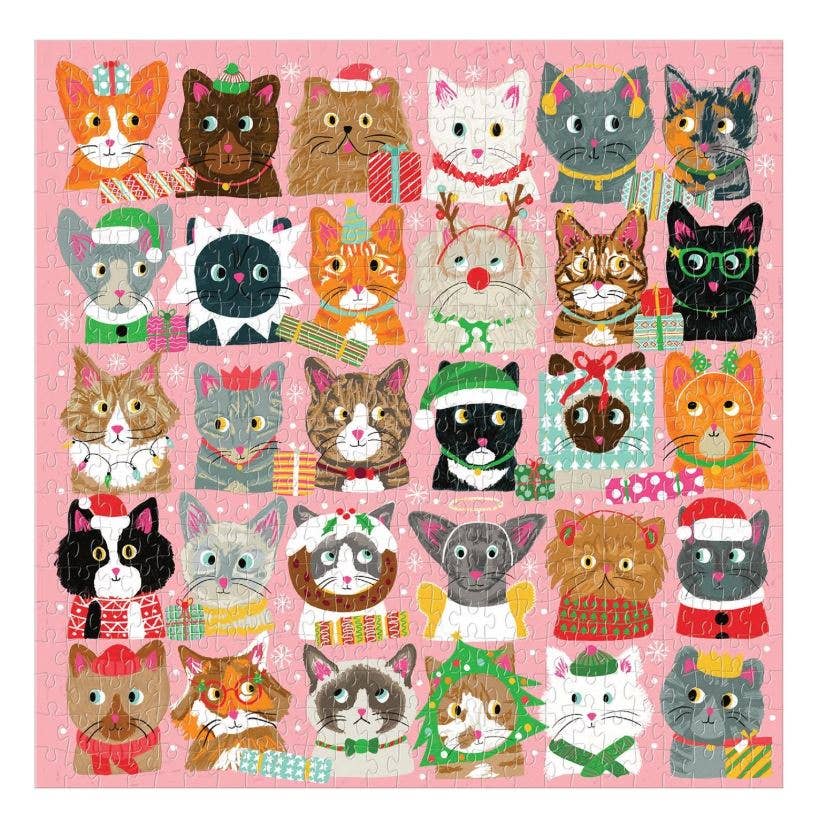 festive furballs 500pc puzzle