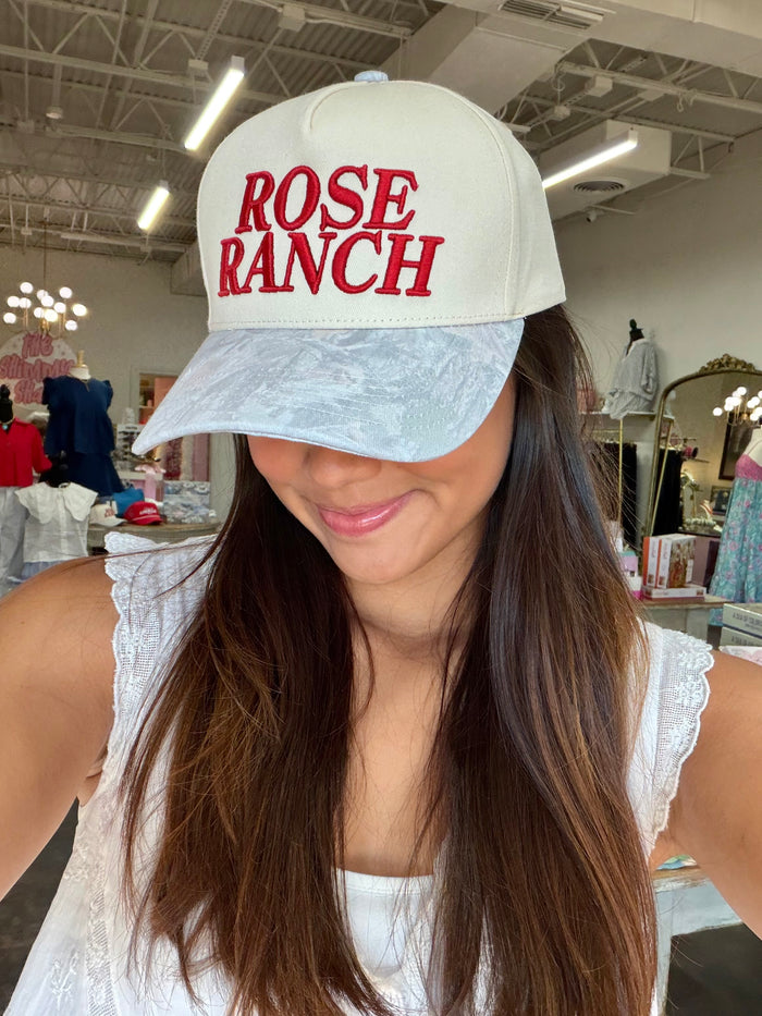 rose ranch trucker hat