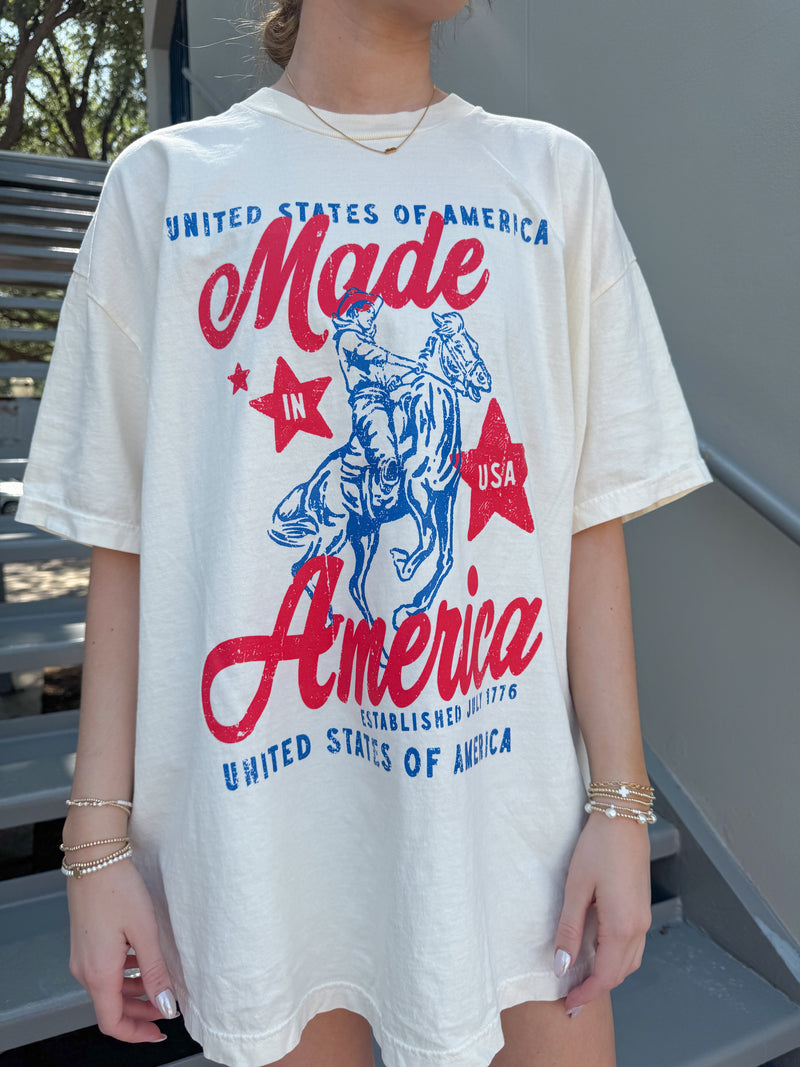 made in America oversized tee
