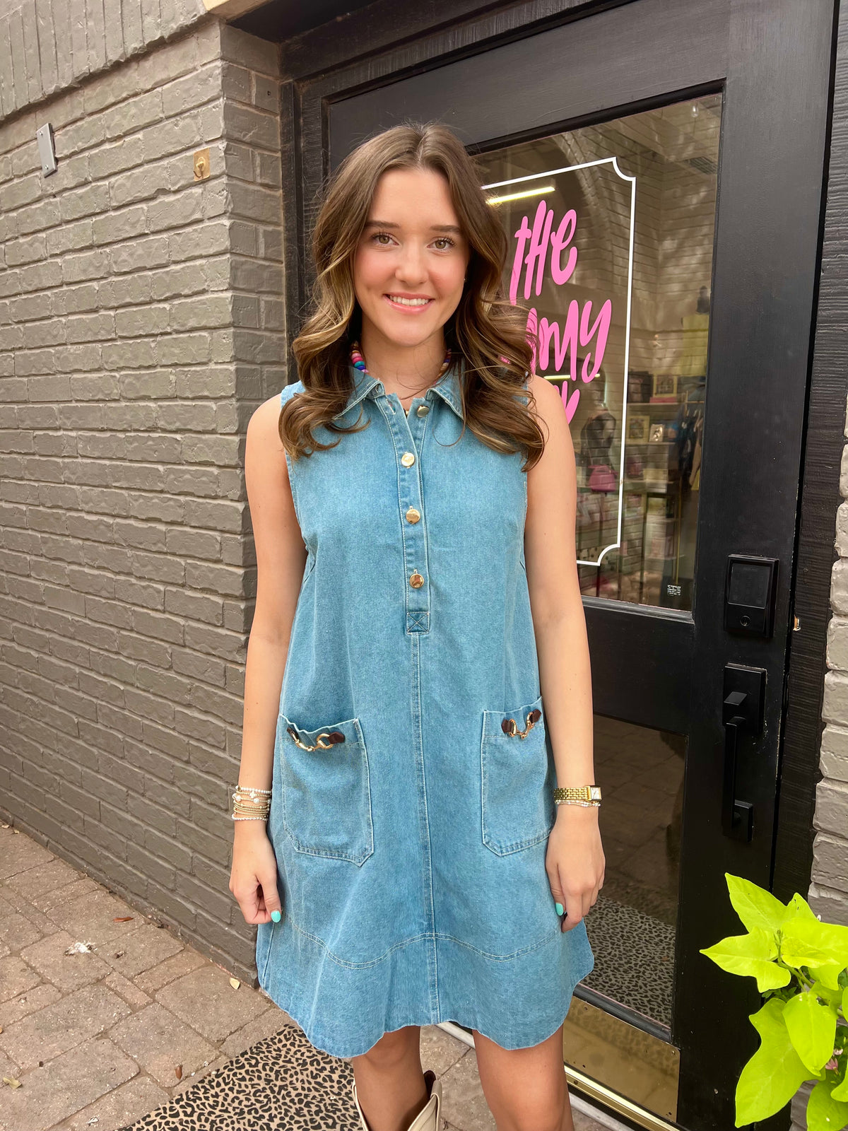 blaine collared dress