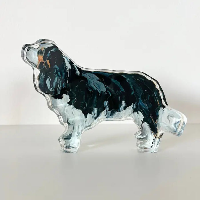 chelsea mcshane art |  king charles cavalier acrylic cutout