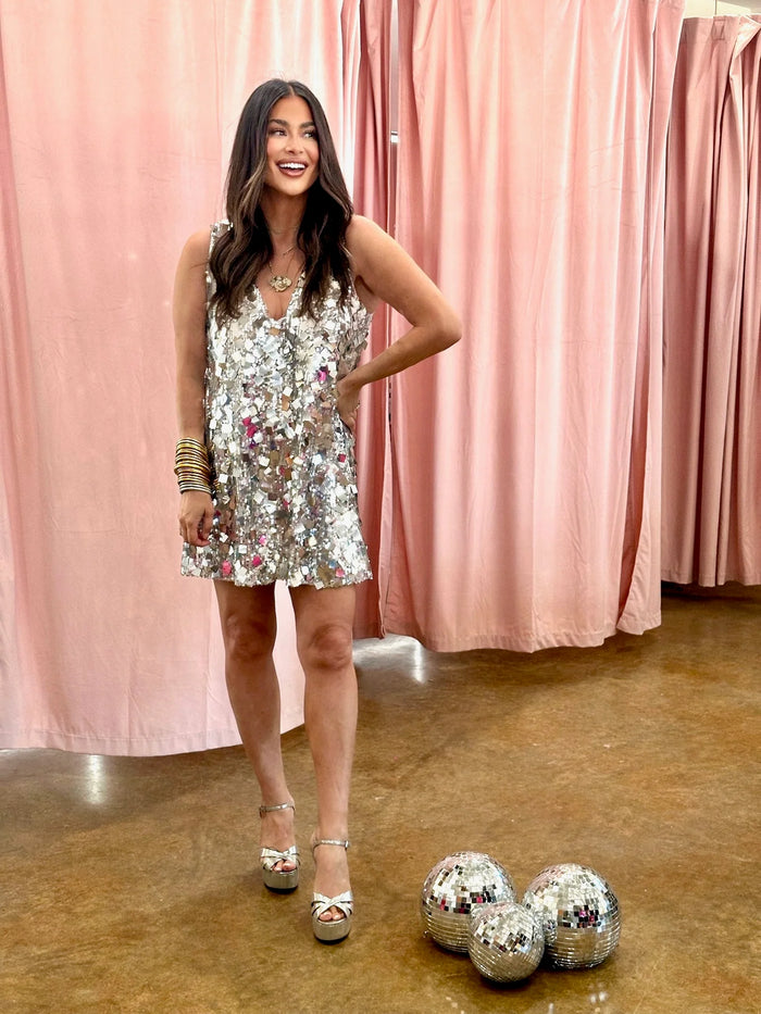 lola sequin mini dress