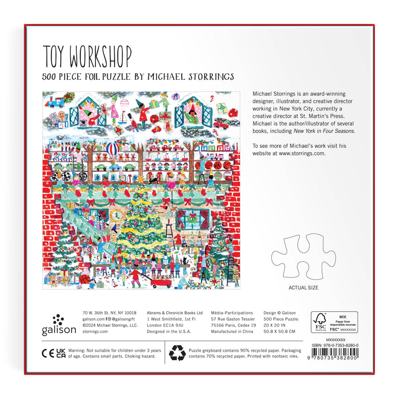 toy workshop 500pc foil puzzle