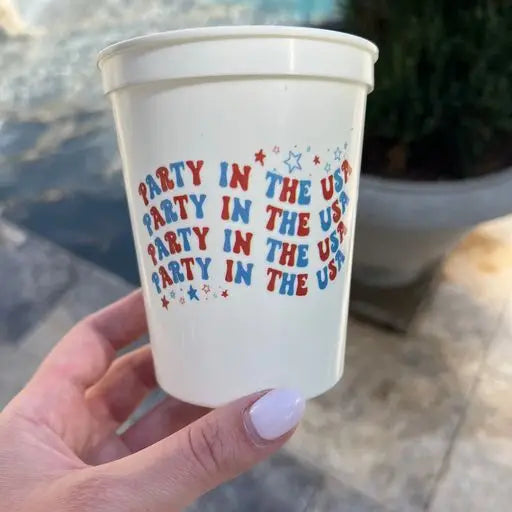 party in the USA reusable cups