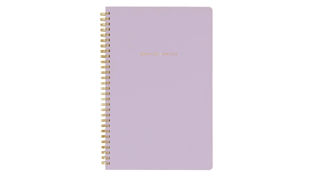 church notes | lilac notebook w/ maps