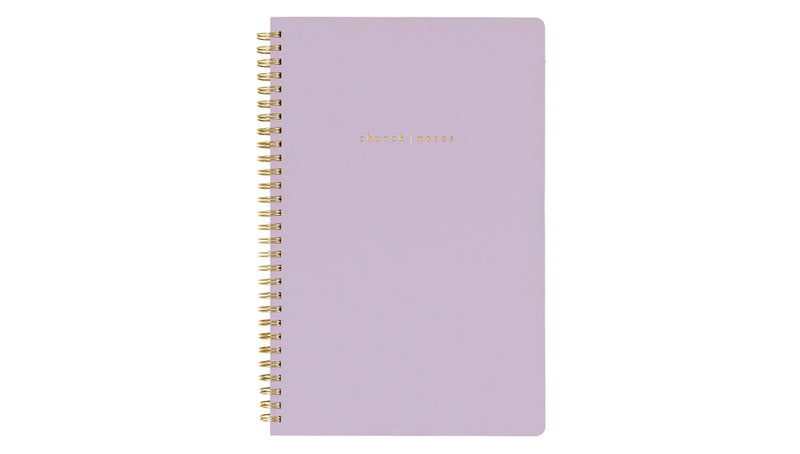 church notes | lilac notebook w/ maps