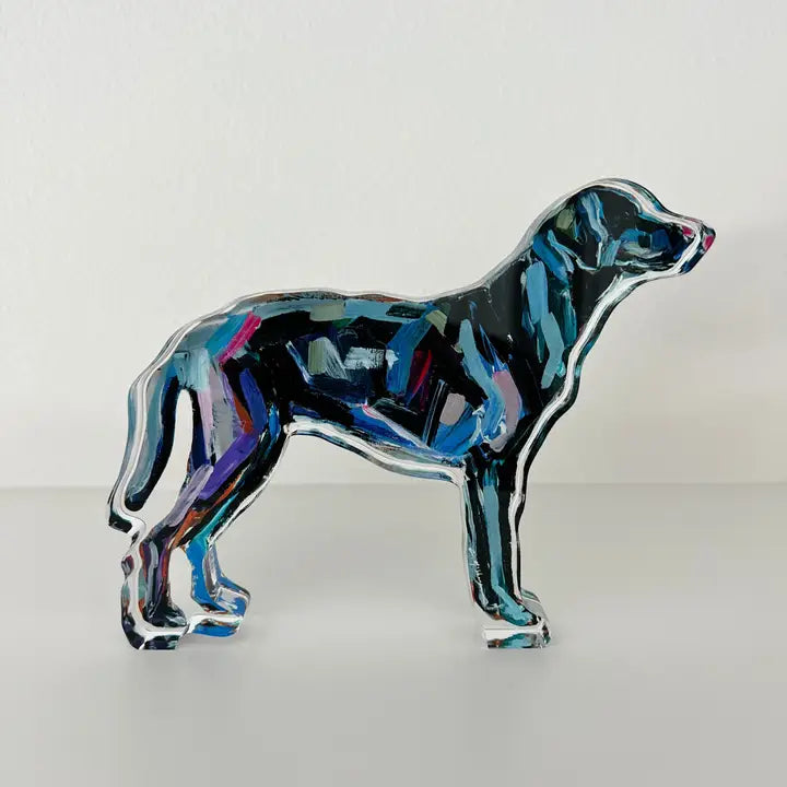 chelsea mcshane art | black lab acrylic cutout