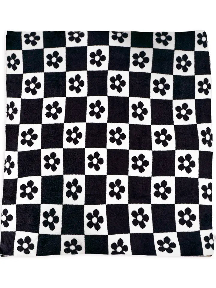 Daisy checkered blanket