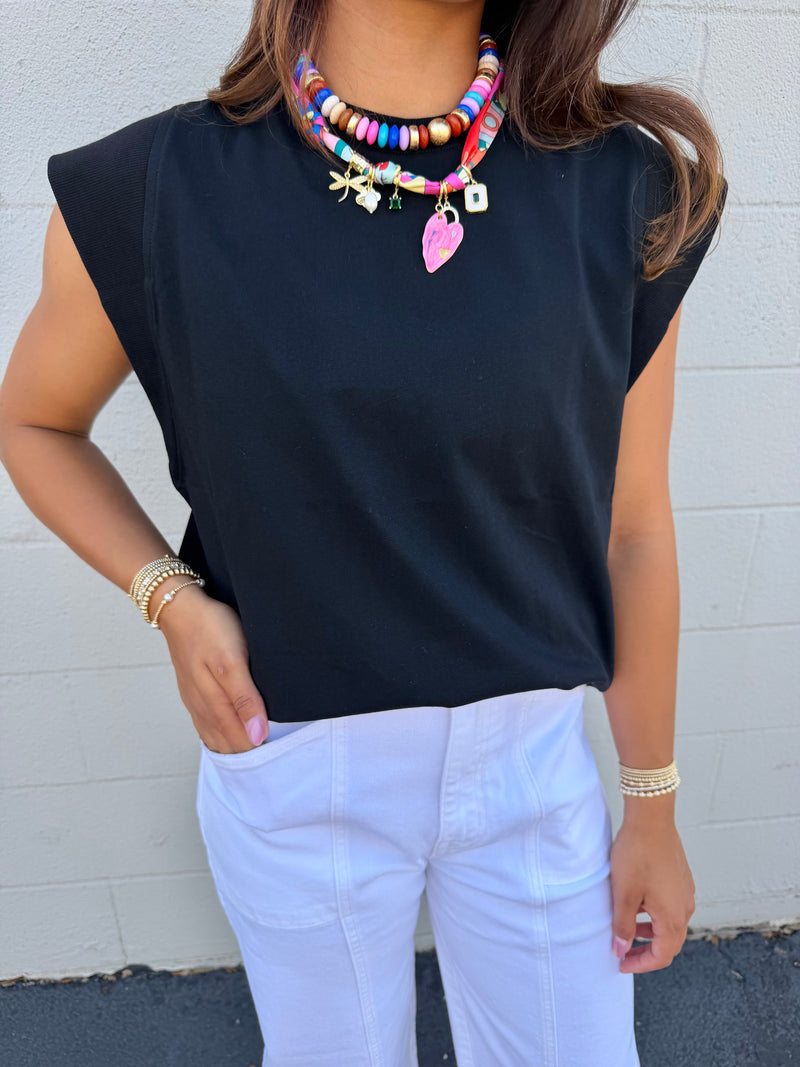 kristen cap sleeve tee