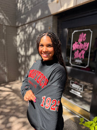 texas tech all over scatter oversized funnel neck