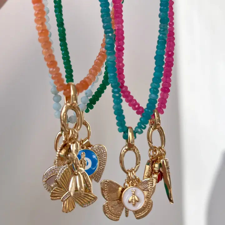 CHARM BAR | mini beaded necklace