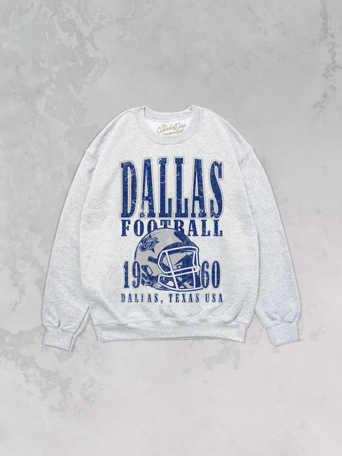 90s vintage Dallas Cowboys football oversized sweatshirt | grey