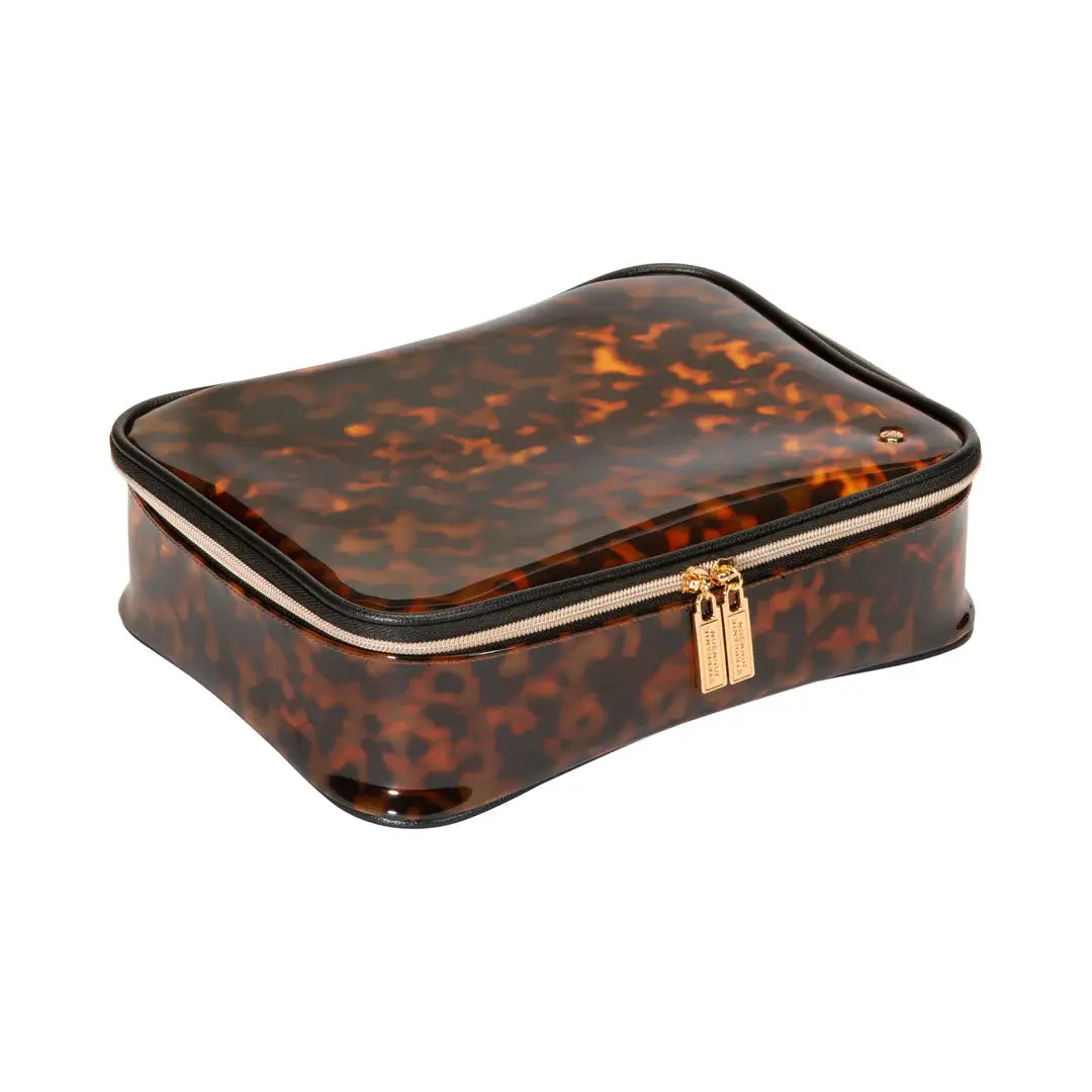 miami clearly tortoise claire jumbo makeup case