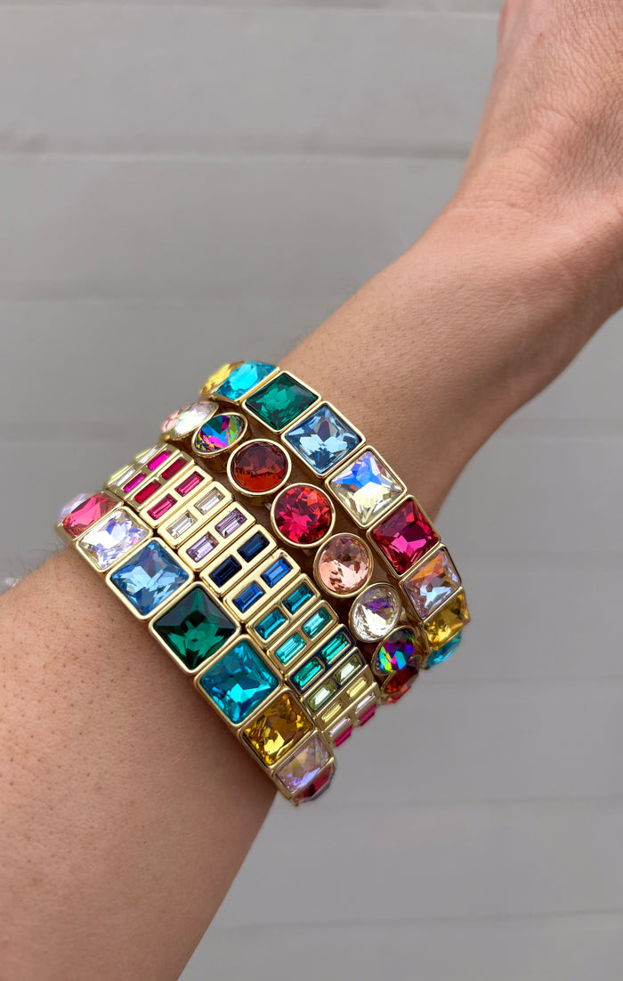 gold rainbow bracelets