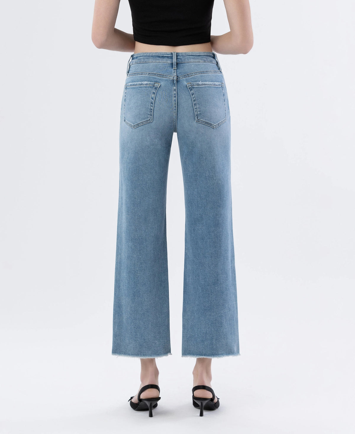 enviably high-rise ankle slim/wide-leg