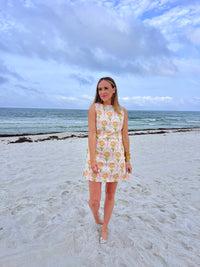 lillian floral mini dress